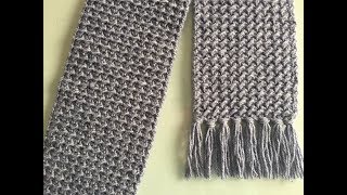 Crochet Scarf Tutorial  | BEGINNER LEVEL ~ Easy And Fast