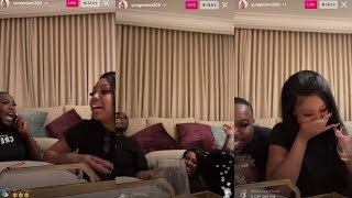 YUNG MIAMI \& SAUCY SANTANA FUNNY IG LIVE🤣🤣🤣 *must watch*