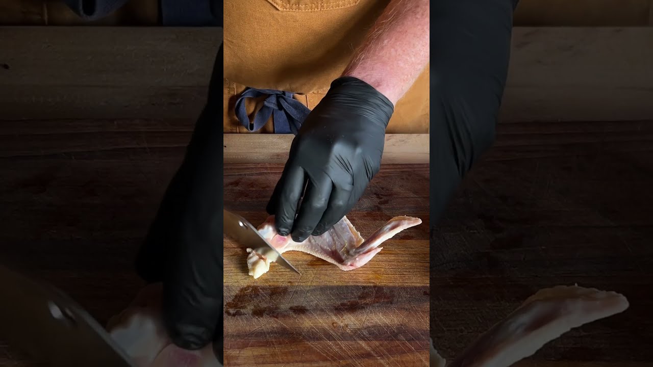 How To Separate Chicken Wings Into Flats And Drumettes Shorts Chickenwings