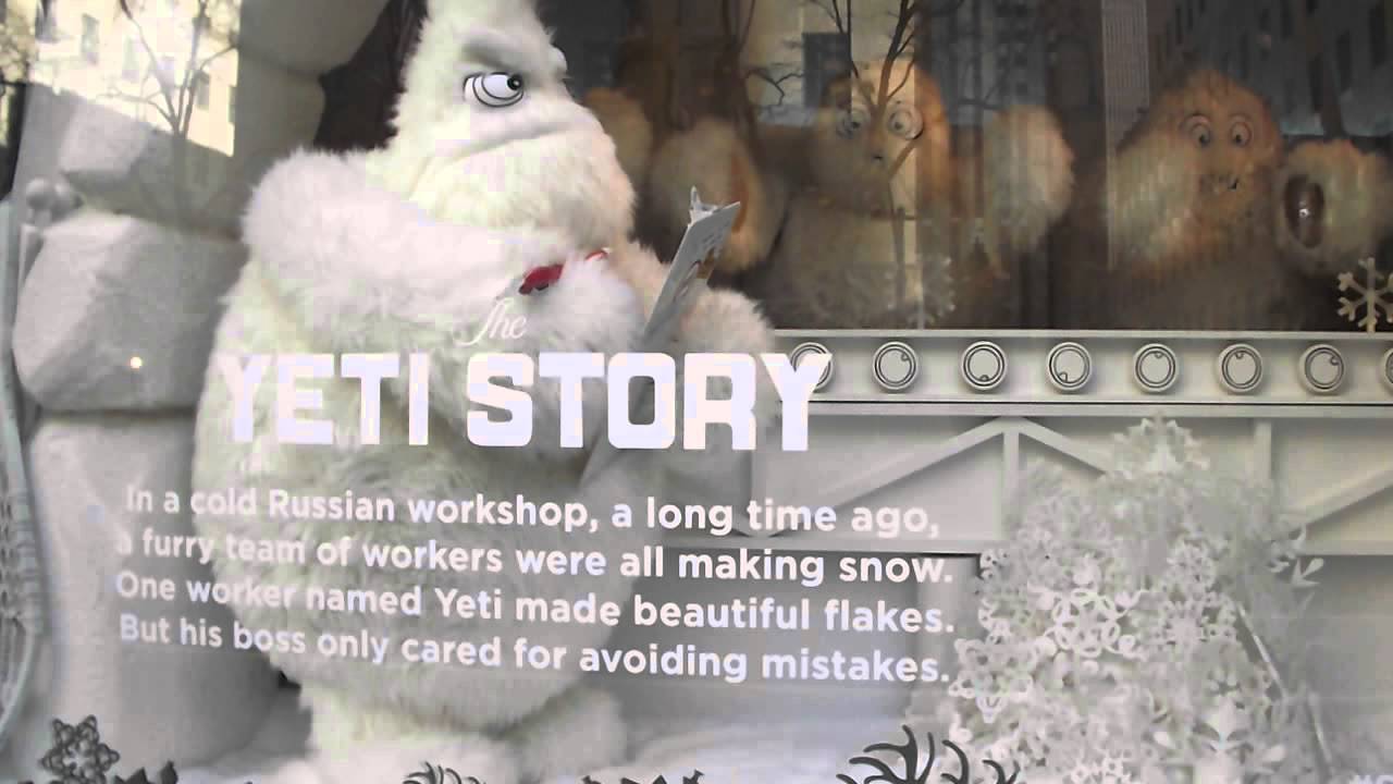 Saks Fifth Avenue Yeti Story 1 YouTube