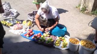Скитания буржебомжей/Рынок Каменца-Подольского//уютные бабули,  куча еды и живой петух