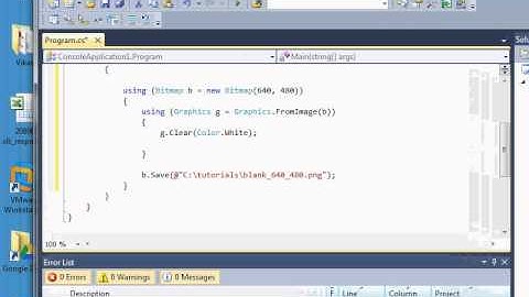 Creating and Drawing Line in a new png file in C#
