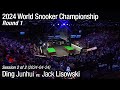 2024 World Snooker Championship Round 1: Ding Junhui vs. Jack Lisowski (Full Match 2/2)