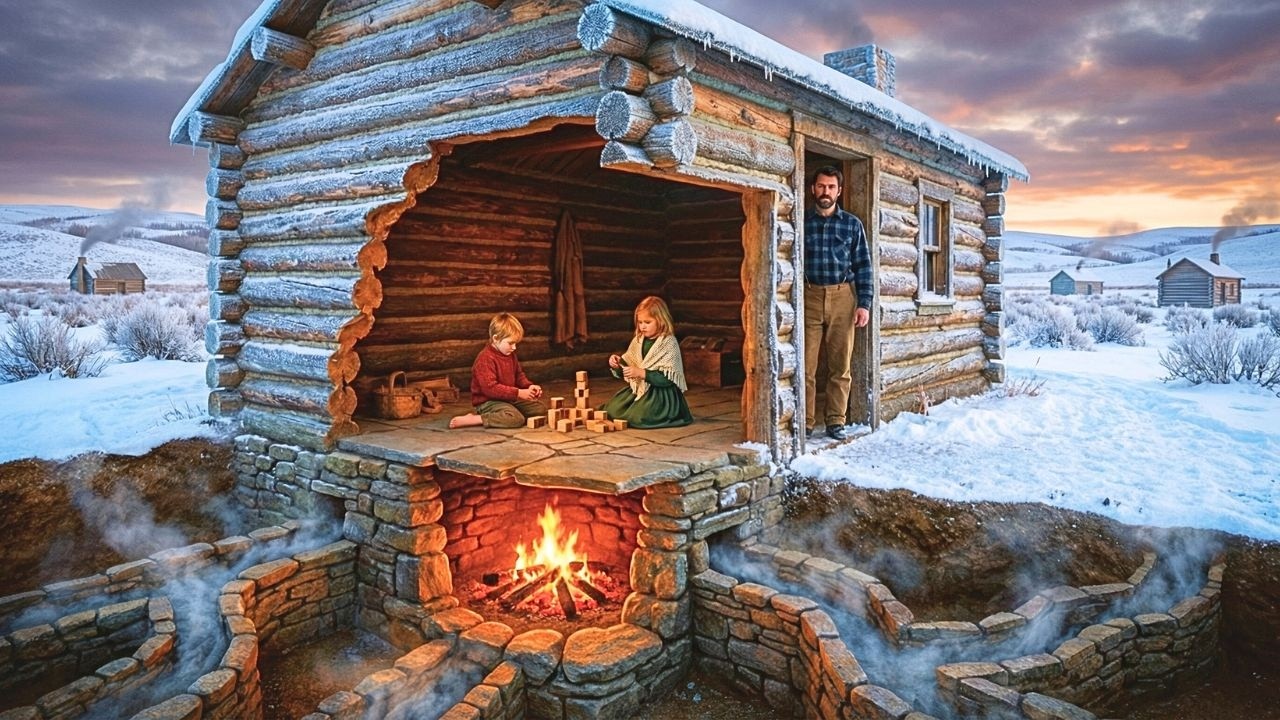 Sein unterirdischer Kamin galt als Wahnsinn – bis Kinder bei -40° barfuß spielten.