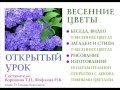 Открытый урок. Весенние цветы. Структура урока.