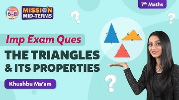 The Triangles and its Properties Class 7 Maths Important Questions & Solutions (Chapter 6) | BYJU