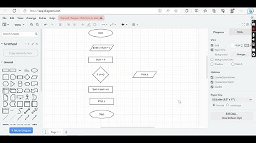 Flow Chart that calculate the sum of running sum #flowchart  #pseudocode #alx