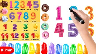 123 Rhymes | Colors Song | Numbers And Colours For Toddlers | Nursery Rhymes For 4 Years Old | 12345