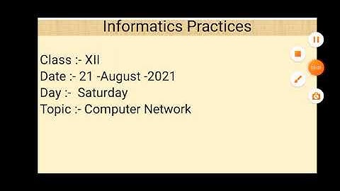 Class XII Informatics Practices 21 08 2021 By Mr  Praveen Singh