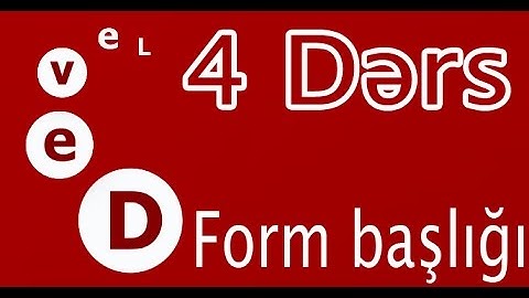 PHP Devel Studio 3.1 Ders #4 Form basligi deyisme