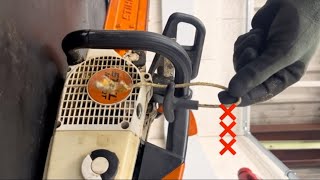 Stihl Chainsaw Pull Cord Won’t Retrac Easy Fix