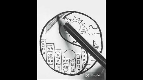 Doodle Yin Yang  |  How to draw Yin Yang ☯️ | Simple Living 🌼