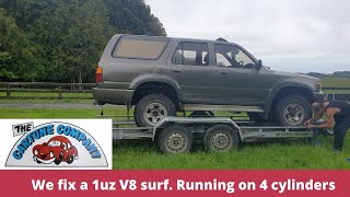 1uz-fe Toyota Surf or 4 runner running on 4 Cylinders.  Diagnosis and repair.  Easy fix.
