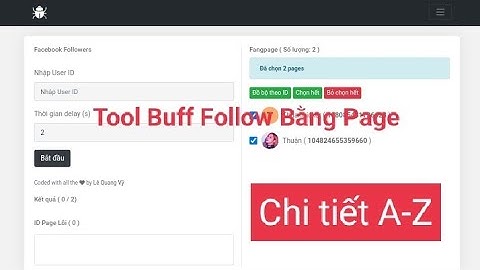 Share Tool Buff Follow Facebook Bằng Page | Thuận Tricker