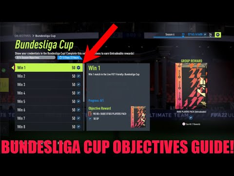 HOW TO COMPLETE BUNDESLIGA CUP OBJECTIVES FAST! - FIFA 22 Ultimate Team