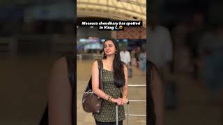 Maanasa Choudhary spotted in vizag airport#viral#trending#youtubeshorts#explore#tollywood