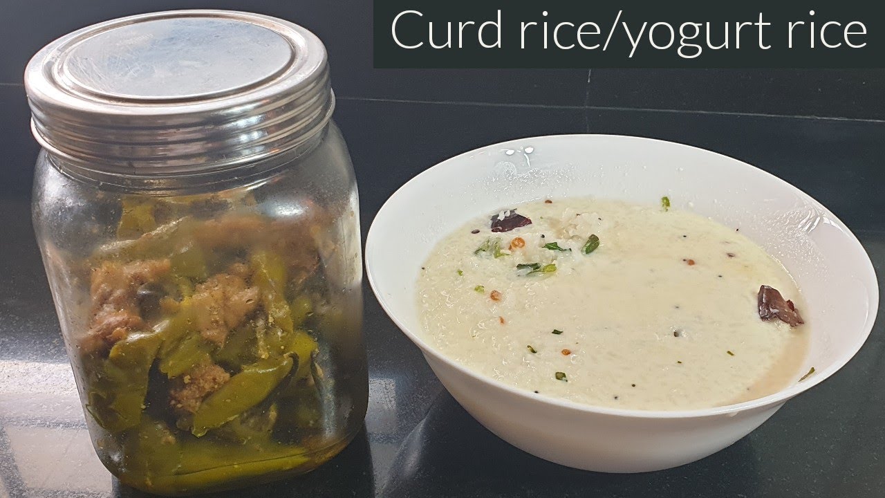 Easy & tasty curd rice!Yogurt/curd rice recipe YouTube