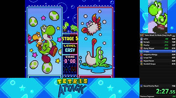 Tetris Attack VS Mode (Easy) 6:30 RTA (Emulator) (PB)