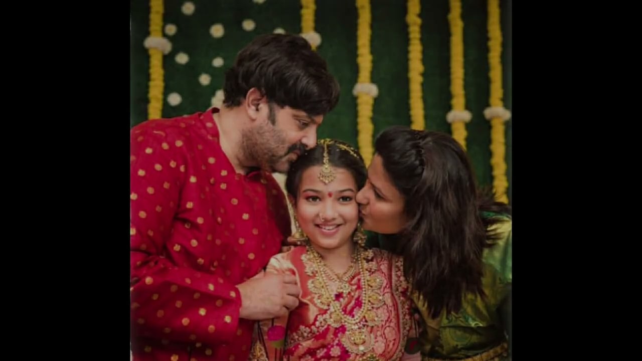 ACTOR KRISHNUDU DAUGHTER HALF SAREES FUNCTION PICS