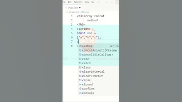 JavaScript Tutorial for Beginners / JavaScript learn / array CONCAT method tag