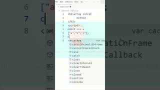 JavaScript Tutorial for Beginners / JavaScript learn / array CONCAT method tag