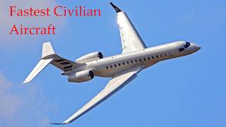 World's Fastest Passenger Jet Bombardier Global 8000 Demo Flight