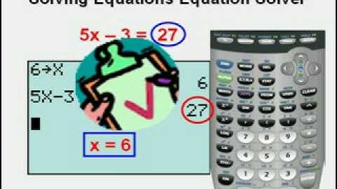 Solving Equations Using Equation Solver