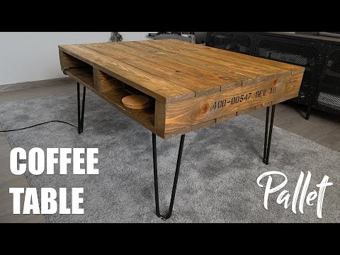 वीडियो: पैलेट कॉफी टेबल