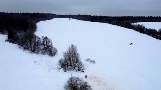 В окрестностях Мураново на масленицу с высоты птичьего полета | DJI Mini 2 | 4K 30fps