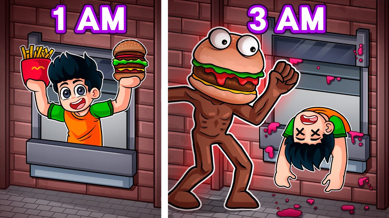 NUNCA TRABAJES EN EL TURNO DE NOCHE A LAS 3:00AM EN ROBLOX🍔☠️ THE NIGHT SHIFT EXPERIENCE| JONDRES GC