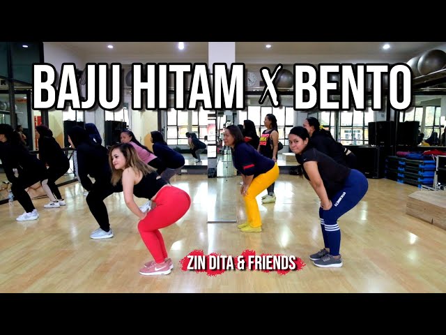 BAJU HITAM X BENTO I VIRAL TIKTOK I ZUMBA I ZIN DITA & FRIENDS @XTREME FITNESS CENTER class=