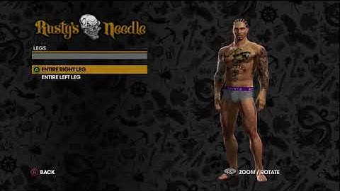 Legs Customize Tattoos On Saints Row® The Third™ Demo Initiation Station