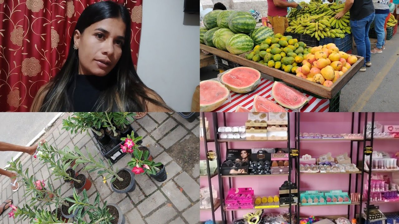 GRAVEI POUCO DA FEIRA DA NOSSA CIDADE+VEJAM O QUE COMPREI HOJE☺️