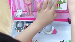 3d dress up magnetic book