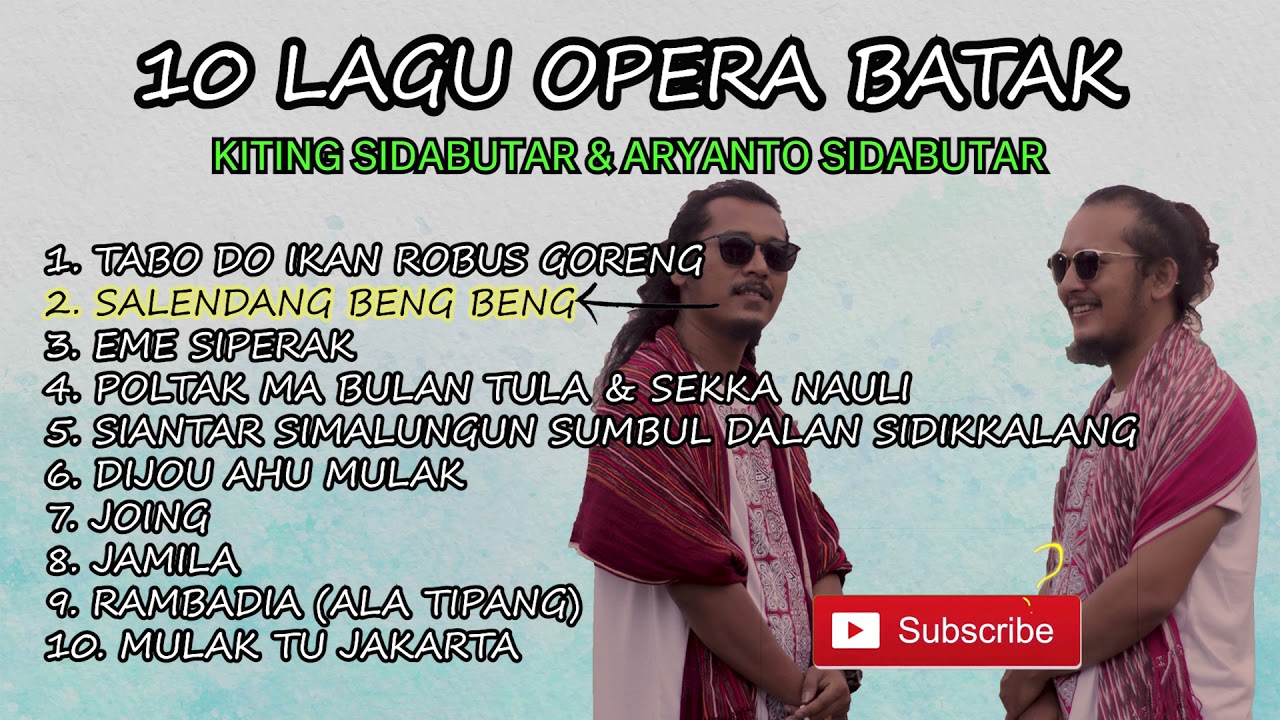 KUMPULAN LAGU OPERA BATAK (JOGET) NONSTOP 1 JAM Cover By KITING SIDABUTAR & ARYANTO SIDABUTAR