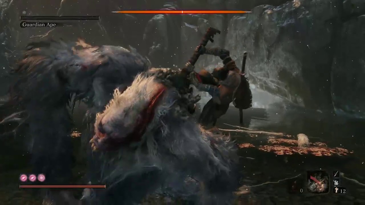 Sekiro Guardian Ape Boss Fight - YouTube