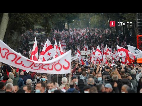 სააკაშვილის მხარდამჭერი აქცია თავისუფლების მოედანზე