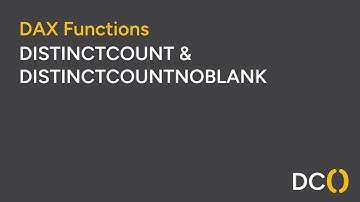 DISTINCTCOUNT, DISTINCTCOUNTNOBLANK - Power BI DAX Guide and walkthrough in a simple dashboard.