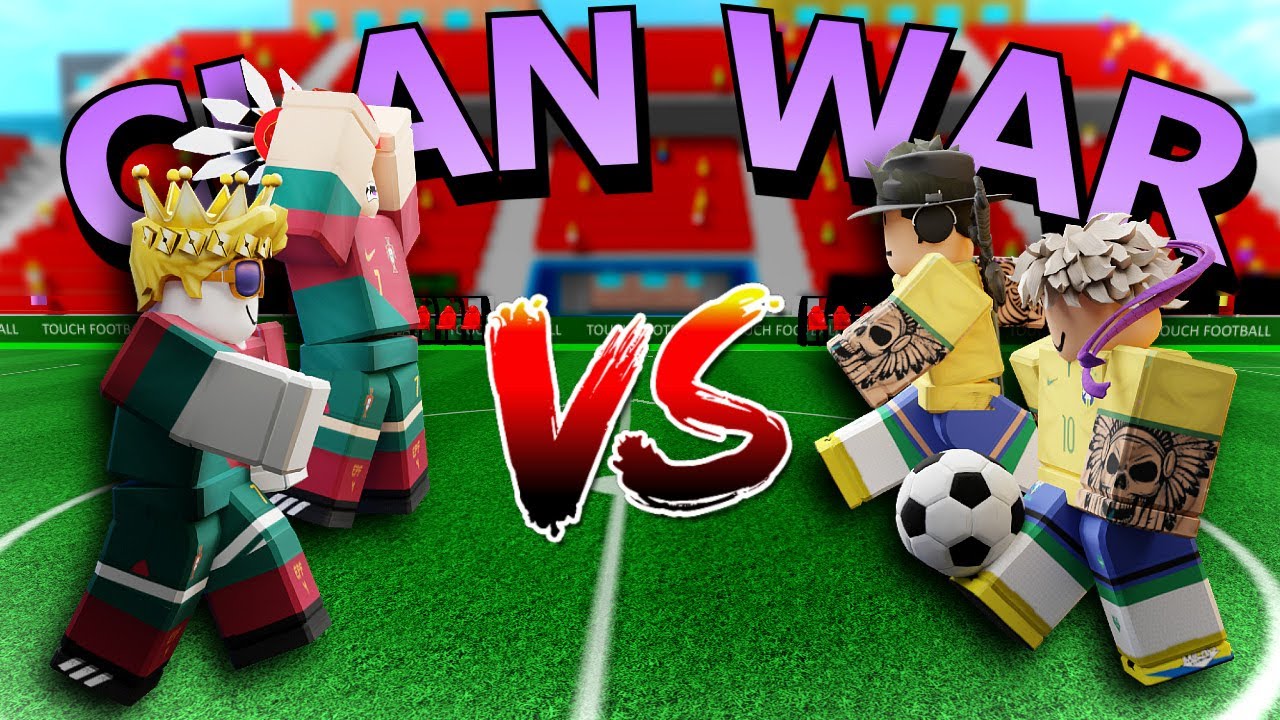 DOMINATING in a CLAN MATCH in Touch Football! (Roblox Soccer)