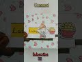 cute sliding card collection /@DreamyDoodles_Hub #shorts #trending