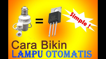 Cara membuat lampu Menyala otomatis ketika malam hari dengan sensor LDR dan Ic BT 136