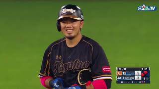 07/29 統一 vs Lamigo 賽後，郭嚴文單場三安猛打賞並貢獻3分打點也拿下單場MVP