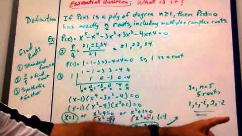 5-6  Fundamental Theorem of Algebra