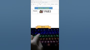 secret code to create Train symbol in MS😱#asmr