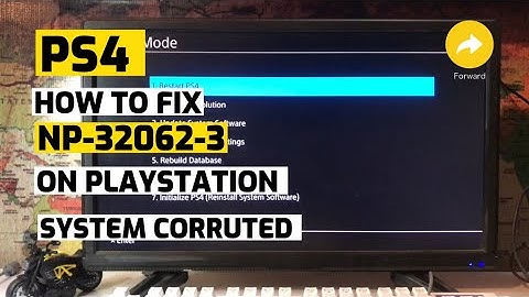 How to fix Ps4 NP-32062-3 System Corrupted Error New