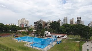 El parque Chacabuco desde el dron de Télam