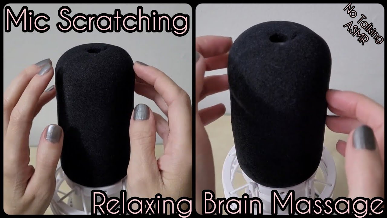 ASMR | Mic Scratching on Foam Cover | Relaxing Brain Massage | NO ...
