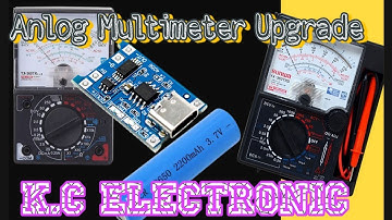 Anlog Multimeter Upgrade | How To Make Multimeter Rechargeable