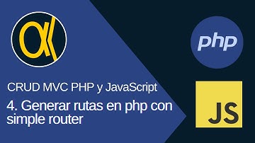 CRUD MVC con PHP , JavaScript y MYSQL | Generar Rutas en PHP con Simple Router