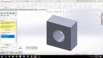 SolidWorks Tutorial 3.4 - Design Intent via Mating Conditions